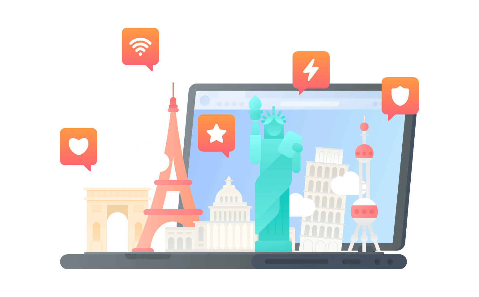 在图瓦卢连接到中国的加速器 - VPN翻回国